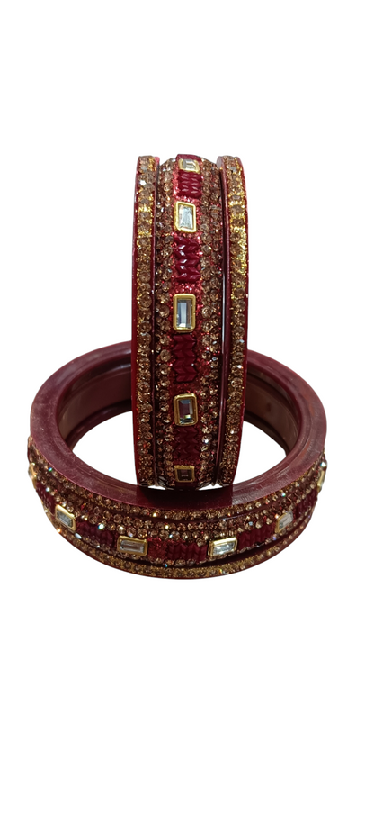 "Nari Nakhre Designer Kada/Bangles Set – Traditional Elegance (Set of 6)"